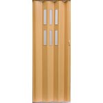 Drzwi harmonijkowe PIONEER GLASS 043 84 x 202 cm buk