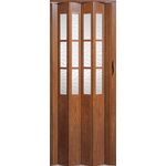 Drzwi harmonijkowe CRYSTALLINE CLASSIC 288 84 x 203 cm jasny orzech