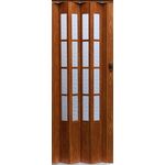 Drzwi harmonijkowe CRYSTALLINE GLASS 288 86 x 203 cm jasny orzech