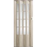 Drzwi harmonijkowe CRYSTALLINE GLASS 330 86 x 203 cm dąb srebrny