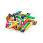 Gwizdki 6 sztuk wielokolorowe