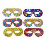 Maski imprezowe 6 sztuk wielokolorowe