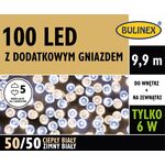 Lampki choinkowe 100 LED ciepły/zimny biały Bulinex