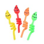 Świeczka świderek z buźką 17,5 cm mix