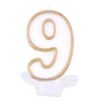 Świeczka cyferka nr 9