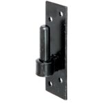 Skobel na płytce czarny ⌀14/130 x 40