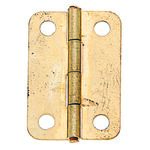 Zawias szkatułkowy mosiądzowany 24 x 17, 4 sztuki