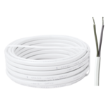 Przewód OMYP 2 x 1 10 m biały AKS Zielonka