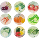 Zakrętka Ø66 pasteLOVE warzywa 10 sztuk