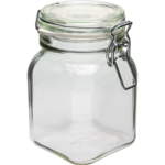 Słoik Comfort 750 ml, kwadratowy, zamykany hermetycznie