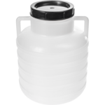Beczka na kapustę, ogórki biała, uchwyty, 5 l