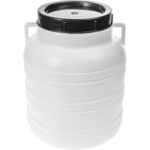 Beczka na kapustę, ogórki biała, uchwyty, 10 l