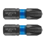 Bity udarowe PZ4 x 25 mm 2 szt. GRAPHITE