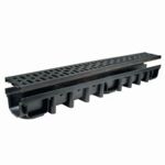 Kanał z kratą PP czarną system 1000 x 98 A15 100 x 13,1 x 9,8 cm MAXPOL