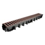Kanał z kratą PVC system 1000 x 98 B125 100 x 13,1 x 9,8 cm MAXPOL