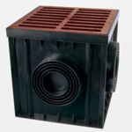 Studnia 300 x 300 krata PVC A15 brąz ø75, 90, 110, 125, 140, 160 cm MAXPOL