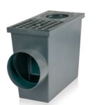 Studzienka z kratą grafit 260 x 135 x 220 mm MAXPOL