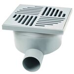 Wpust z bocznym odpływem popiel 15 x 15 x 13 cm MAXPOL