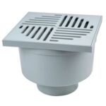 Wpust z prostym odpływem popiel 20 x 20 x 16 cm MAXPOL