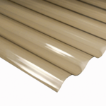 Płyta z poliwęglanu dymna brąz fala 76/18, 840 x 2500 Robelit