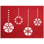 Podkładka filcowa Bombka 40 x 30 cm