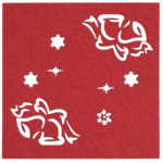 Podkładka pod kubek filcowa Dzwonek 10 x 10 cm