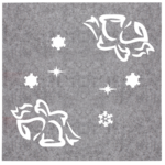 Podkładka pod kubek filcowa Dzwonek 10 x 10 cm