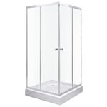 Kabina natryskowa Olga 90 kwadratowa z brodzikiem 90 x 90 x 195 cm Kerra