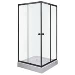 Kabina natryskowa Olga 90 kwadratowa z brodzikiem 90 x 90 x 195 cm Kerra