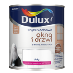 Farba akrylowa Dulux Szybka Odnowa Okna i Drzwi 0,75 l  biały