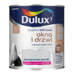Farba akrylowa Dulux Szybka Odnowa Okna i Drzwi 0,75 l skandynawska szarość
