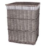 Kosz na pranie szary 35 x 45 x 60 cm