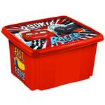 Pojemnik obrotowy z pokrywą paulina "cars" 24 l