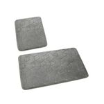 Dywanik łazienkowy SUMBA kpl 2 szt., LZ(31) szary jasny 45x75+45x35
