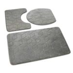 Dywanik łazienkowy SUMBA kpl 3 szt.szary 45 x75 + 45 x 35 + 35 x 44 cm Euromat