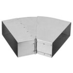 Kolano prostokątne nastawne KLN150x50/25-45-OC