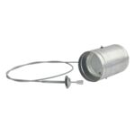 Przepustnica z cięgnem PJSS100/C-OC z uszczelką silikonową