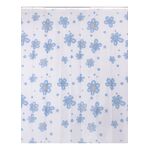 Zasłonka prysznicowa 180 x 180 cm poliester motyw kwiatowy AWD Interior