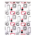 Zasłonka prysznicowa 180 x 180 cm PEVA różnokolorowe kwadraty AWD Interior