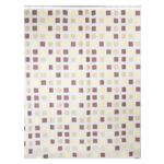 Zasłonka prysznicowa 180 x 180 cm PEVA brązowa mozaika AWD Interior