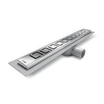 Odwodnienie liniowe Axus standard rynna ABS L- 700 mm kwadrat