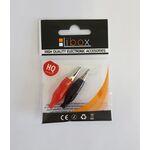 Krokodylek mały czarny i czerwony 2 sztuki