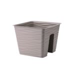 Donica balustradowa Sahara 27 cm szaro-beżowa