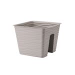 Donica balustradowa Sahara 27 cm jasnoszara