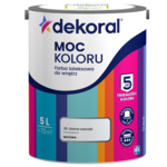 Farba lateksowa do wnętrz MOC KOLORU Ulotna szarość 5 l Dekoral