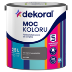 Farba lateksowa do wnętrz MOC KOLORU Ciemny popielaty 2,5 l Dekoral