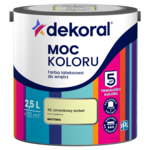 Farba lateksowa do wnętrz MOC KOLORU Limonkowy sorbet 2,5 l Dekoral