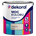 Farba lateksowa do wnętrz MOC KOLORU Popielaty beż 2,5 l Dekoral