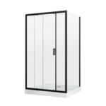 Kabina prysznicowa prosta KP-DORISBLACKXL-15-120X80-T