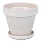 Donica ceramiczna 18 x 20,5 cm kremowa Cermax